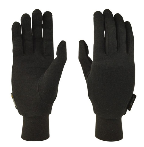 Silk Liner Glove Black