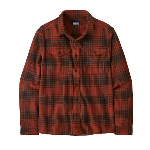 Men's Fjord Flannel Shirt Cascade: Burnished Red