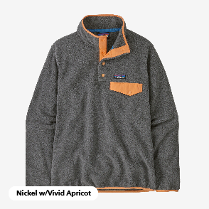 Women's Lightweight Synchilla Snap-T Fleece PullOver Nickel w/Vivid Apricot