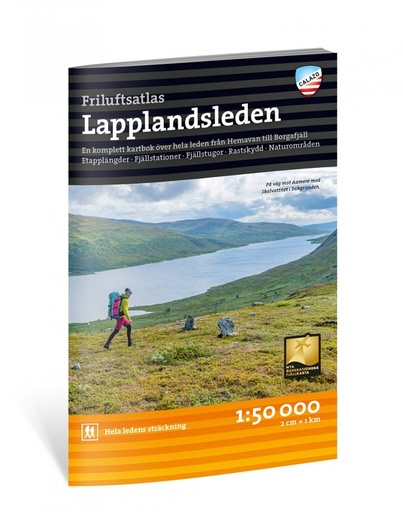 [CZO.SE.A.050] Wandelgids Lapplandsleden Friluftsatlas 1/50