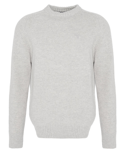 Grangetown Merino Crew Neck Sweater Heren Light Grey