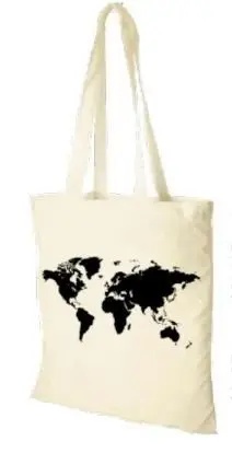 [BAG.001] Tas Tote bag Wereld Naturel