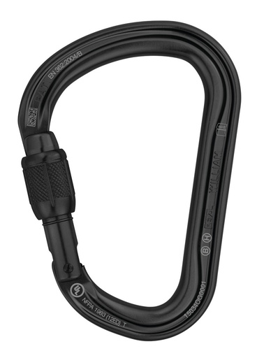 [M36A SLN] William Carabiner Screw-Lock Black