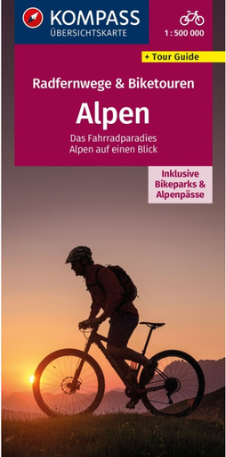 [KOMP.RFW.2564] 256 Radfernwege & Biketouren Alpen