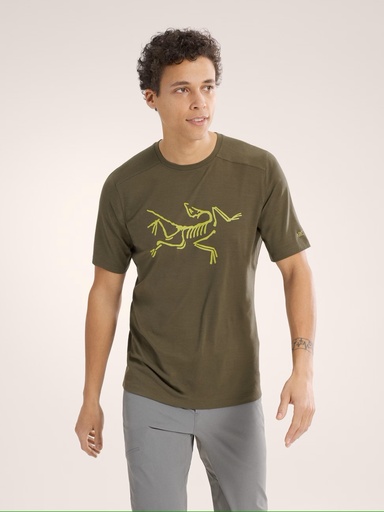 Men's Ionia Merino Wool Logo Shirt SS Tatsu/Ray