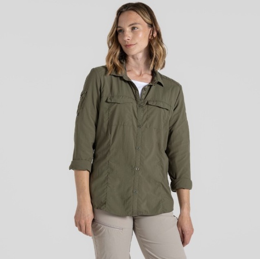 Women's NosiLife Adventure Long Sleeved Shirt III Wild Olive