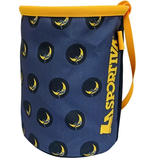 [ZECC015G00Y08 PZ] Climbing On The Moon Chalk Bag Carbon/Giallo