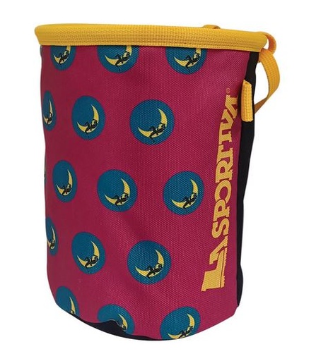 [ZECC015P10Y08 PZ] Climbing On The Moon Chalk Bag Fucsia/Giallo