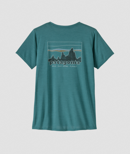 Cap Cool Daily Graphic Shirt Dames 73 Skyline/Wetland Blue X-Dye