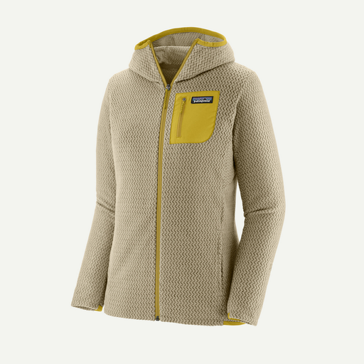 Women's R1 Air Full-Zip Hoody. Buttercup Yellow
