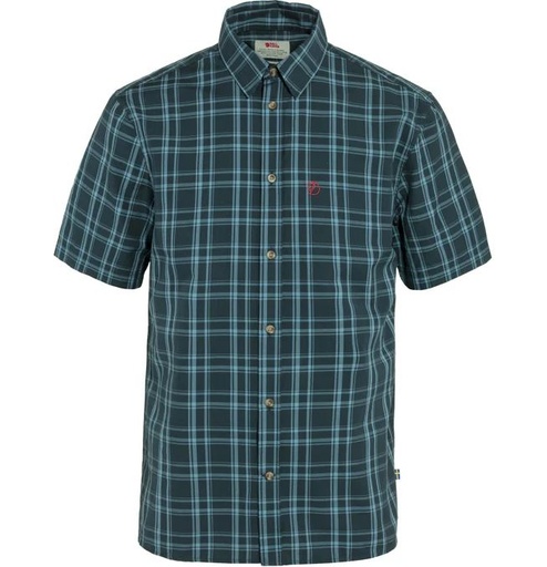 Ovik Lite Shirt SS Heren Dark Navy/Dawn Blue