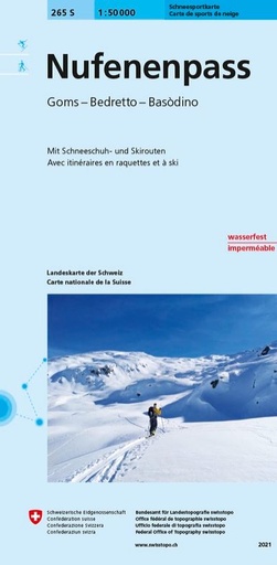 [BUNS265] 265S Toerskikaart Nufenenpass