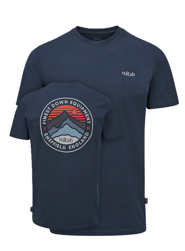 Men's Basecamp 3 Peak Tee Tempest Blue