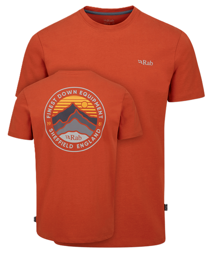 Men's Basecamp 3 Peak Tee Red Clay