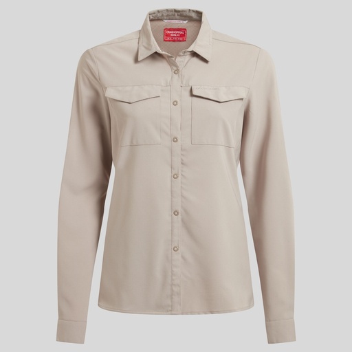 Women's NosiLife Pro Long Sleeved Shirt V Soft Mushroom