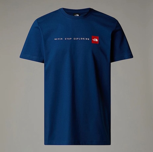 Men's S/S Never Stop Exploring Tee Estate Blue