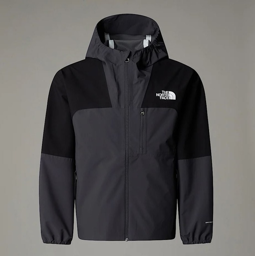 Teen Hike Packable Shell Tnf Black/Asphalt Grey