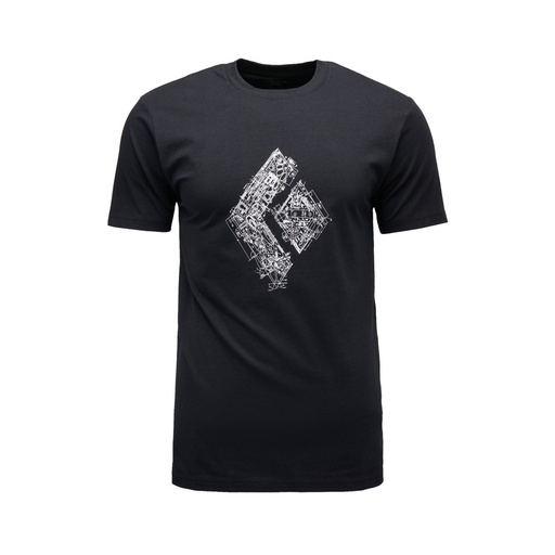 Men's Engineered Diamond Tee  Black
