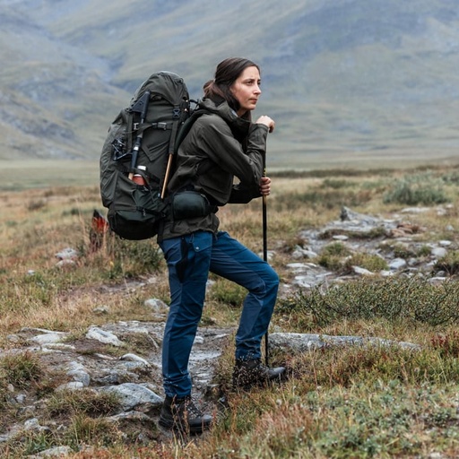 Abisko Hybrid Trail Trousers Dames Navy