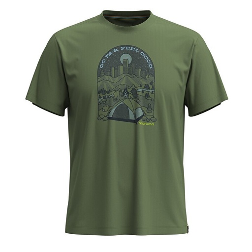 Streets to Peaks Short Sleeve Graphic Tee Fern Green