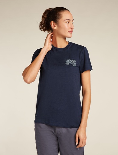 Women's Merino 150 Tech Lite Adventure Ride T-Shirt Midnight Navy
