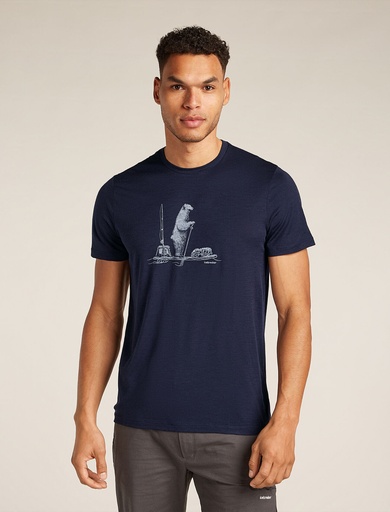 Men's Merino 150 Tech Lite Polar Paddle T-Shirt Midnight Navy