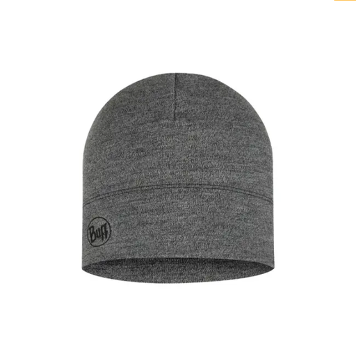 [118007933] Merino Midweight Beanie Melange Light Grey