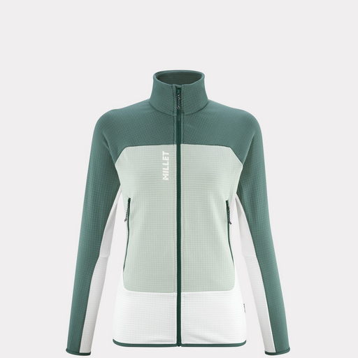 Fusion Grid Jacket Dames Foggy Dew/Bottle