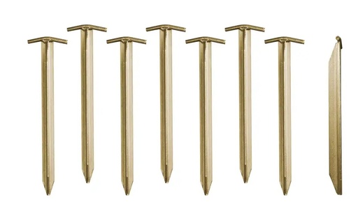 [4250635613908 (1stuk)] Stalen T-Peg 30 cm (1stuk) Silver/Copper
