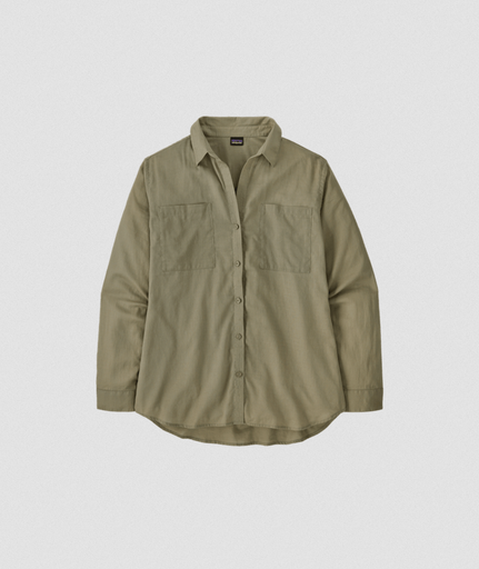 Women's LW A/C Buttondown River Rock Green
