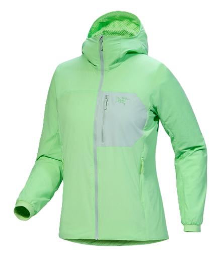 Women's Proton SL Hoody Phosphorescent/Stone Green