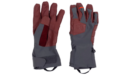 [300541 2525 L] Men's Extravert Gloves Charcoal/Brick