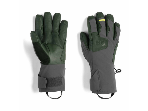 [300541 2526 L] Men's Extravert Gloves Charcoal/Verde