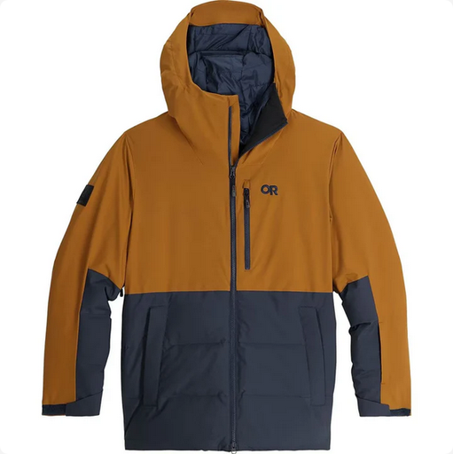 [300461 2520 M] Men's Snowcrew Down Jacket Bronze/Naval Blue