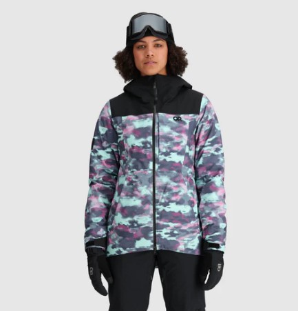 [283205 2522 M] Women's Snowcrew Jacket Calcite Camo/Black