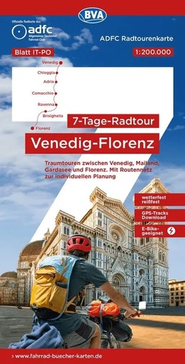 [ADFC.RT.IT-PO] Venetië - Firenze Fietskaart