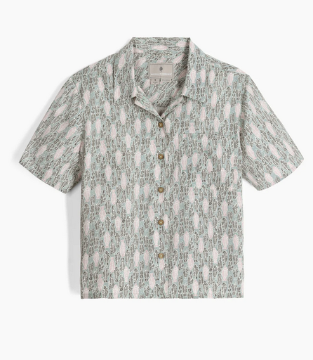 Women's Camino Pucker S/S Sage Leaf Fish Pt