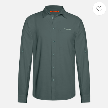 Men's Shirt Vignemale DF Balsam Green/Dark Shadow