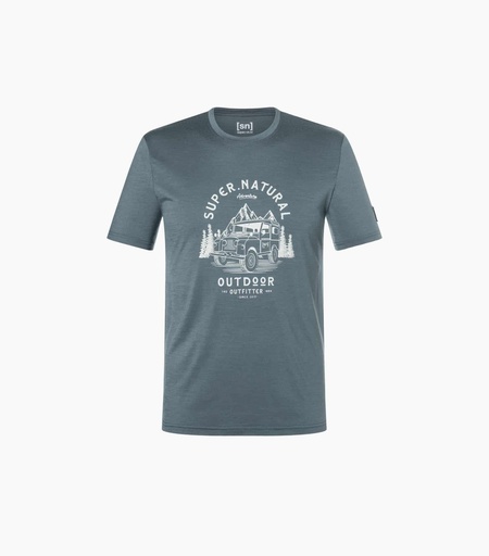 Men's Landi Bio J Tee Turbulence Blue/Feather Grey