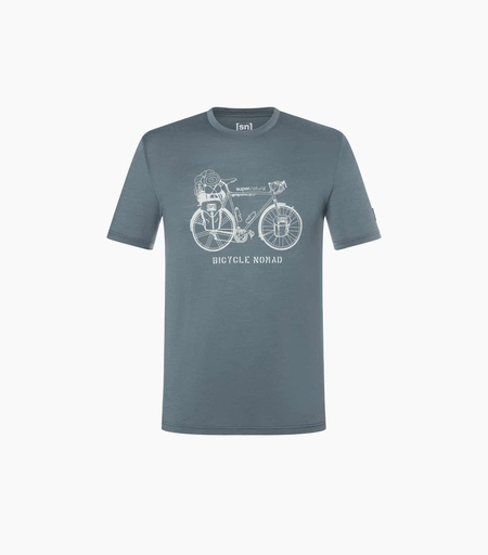 Men's Bicycle Nomad Tee Turbulence Blue/Feather Grey