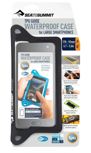 [ACTPUSPXLBK] TPU Guide Waterproof Phone Case - XL Black