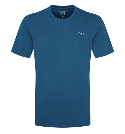Stance Mountain Peak Tee Heren Tempest Blue