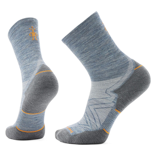 Run Targeted Cushion Mid Crew Socks Pewter Blue
