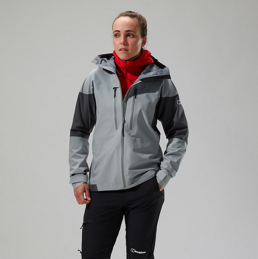 [4A001501CY1] W MTN Guide Alpine Pro Jkt - Monument/Grey Pinstripe - 12