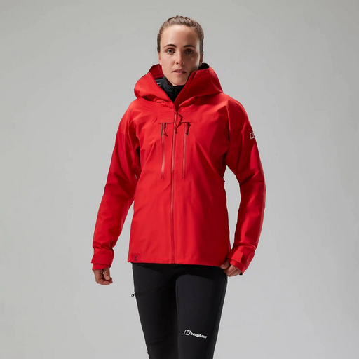[4A001501HQ9] W MTN Guide Alpine Pro Jkt - Goji Berry/Haute Red - 12