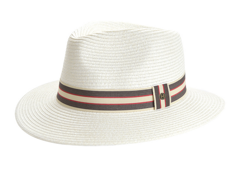 Stripe Ivory/Taupe/Red