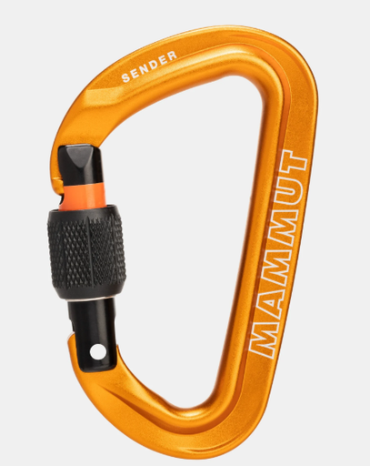 [2040-02450-1571-1] Sender Screwgate Carabiner Gold