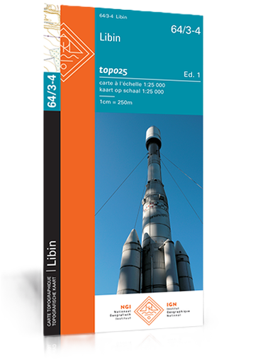 [NGIB-64/3-4.] Wandelkaart Libin 1/25