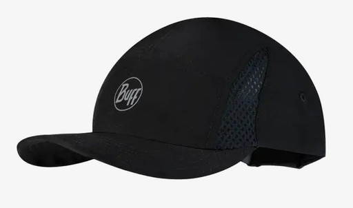 5 Panel Go Cap. Solid Black