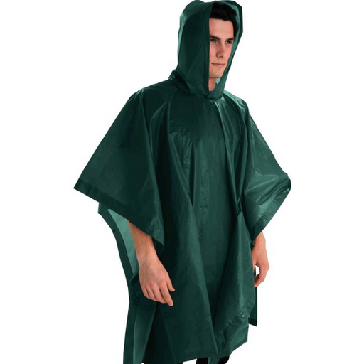 [381208] Lightweight Poncho Green